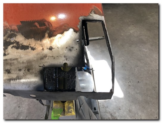 Sandblasted and painted